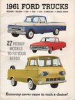 1961 Ford Trucks dealer brochure