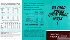 1963 Ford Trucks Price Comparison brochure