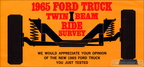1965 Ford Trucks Twin I-Beam Survey brochure