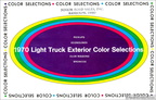 1970 Light Truck Exterior Color Selections pamphlet