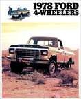1978 Ford 4WD Trucks dealer's brochure