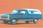 1975 Ford Truck advertising postcards