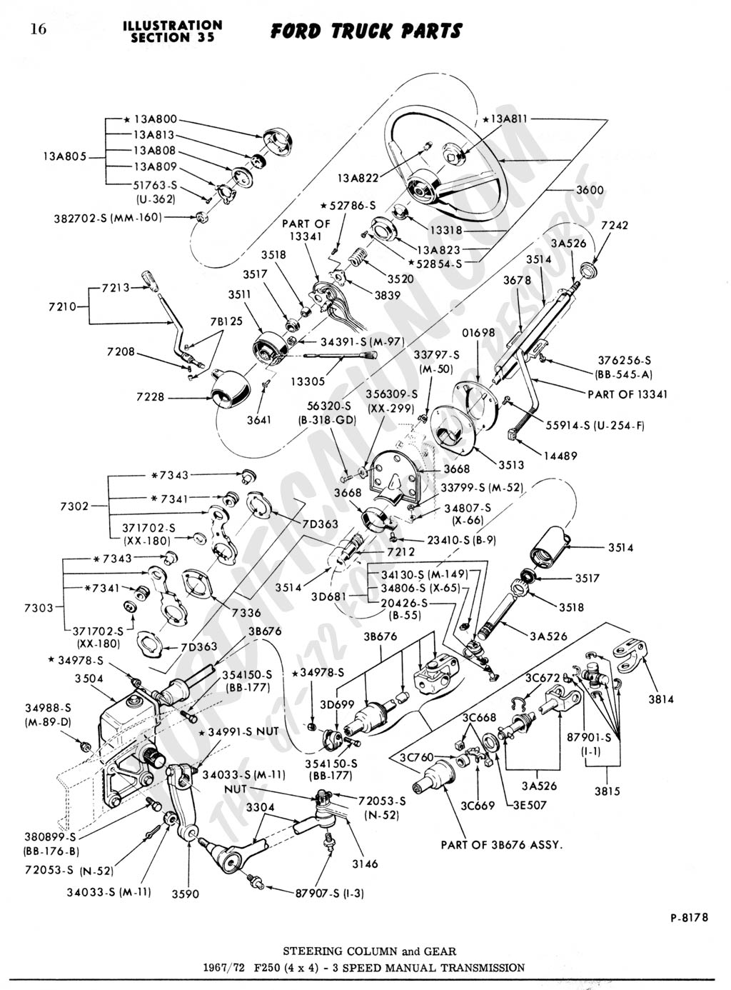 Ford F-250 Steering Column Diagram