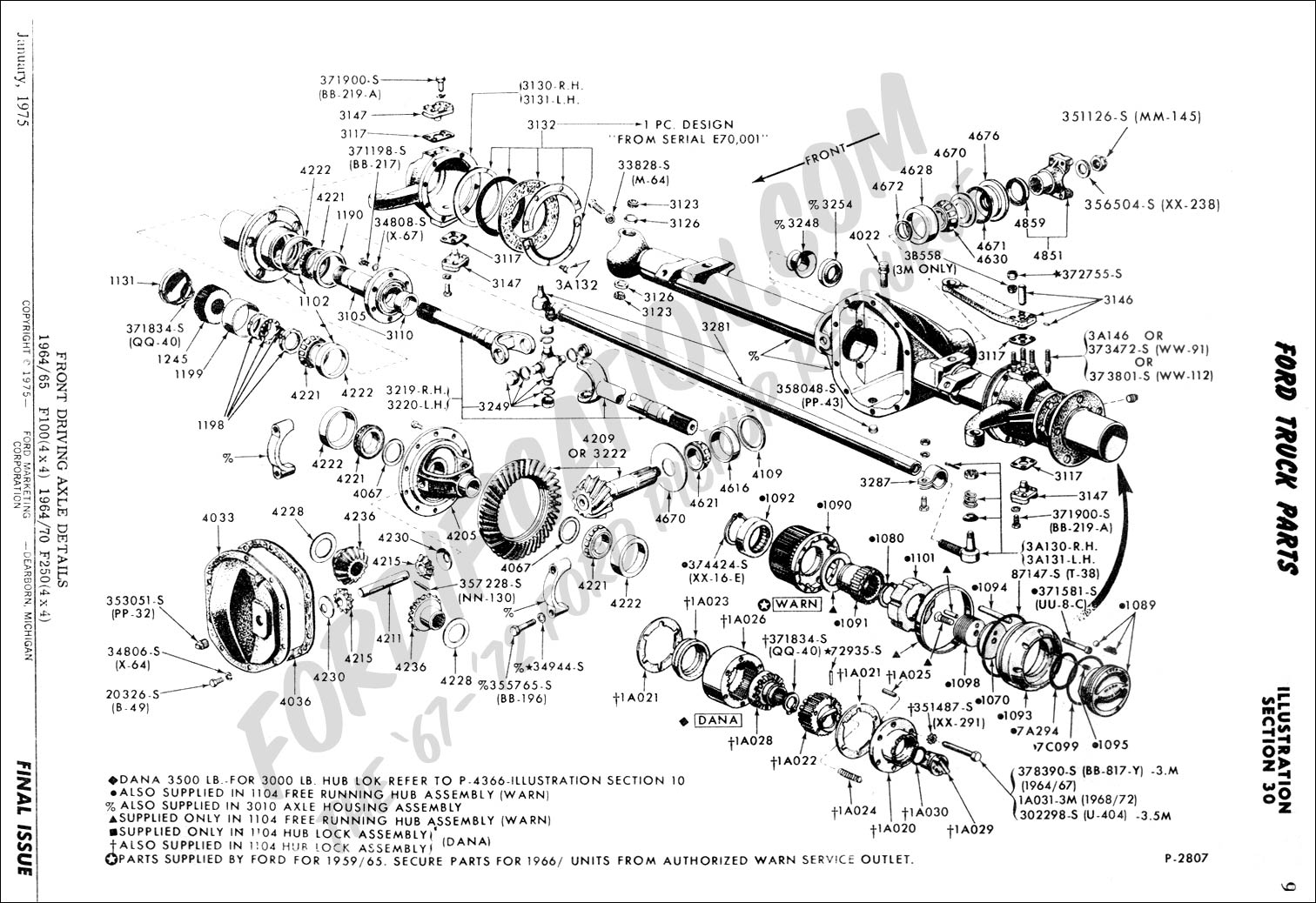 Ford F350 Rear Axle Diagram - Front Driving Axle Details  X X - Ford F350 Rear Axle Diagram