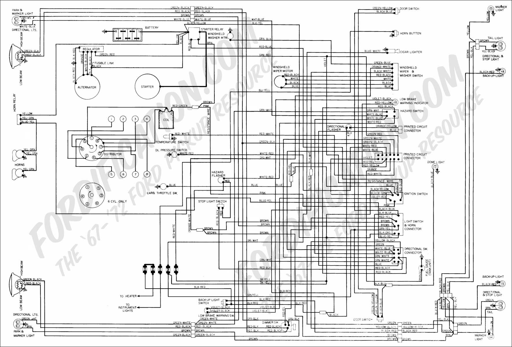 Ford Truck Technical Drawings and Schematics - Section H - Wiring Diagrams