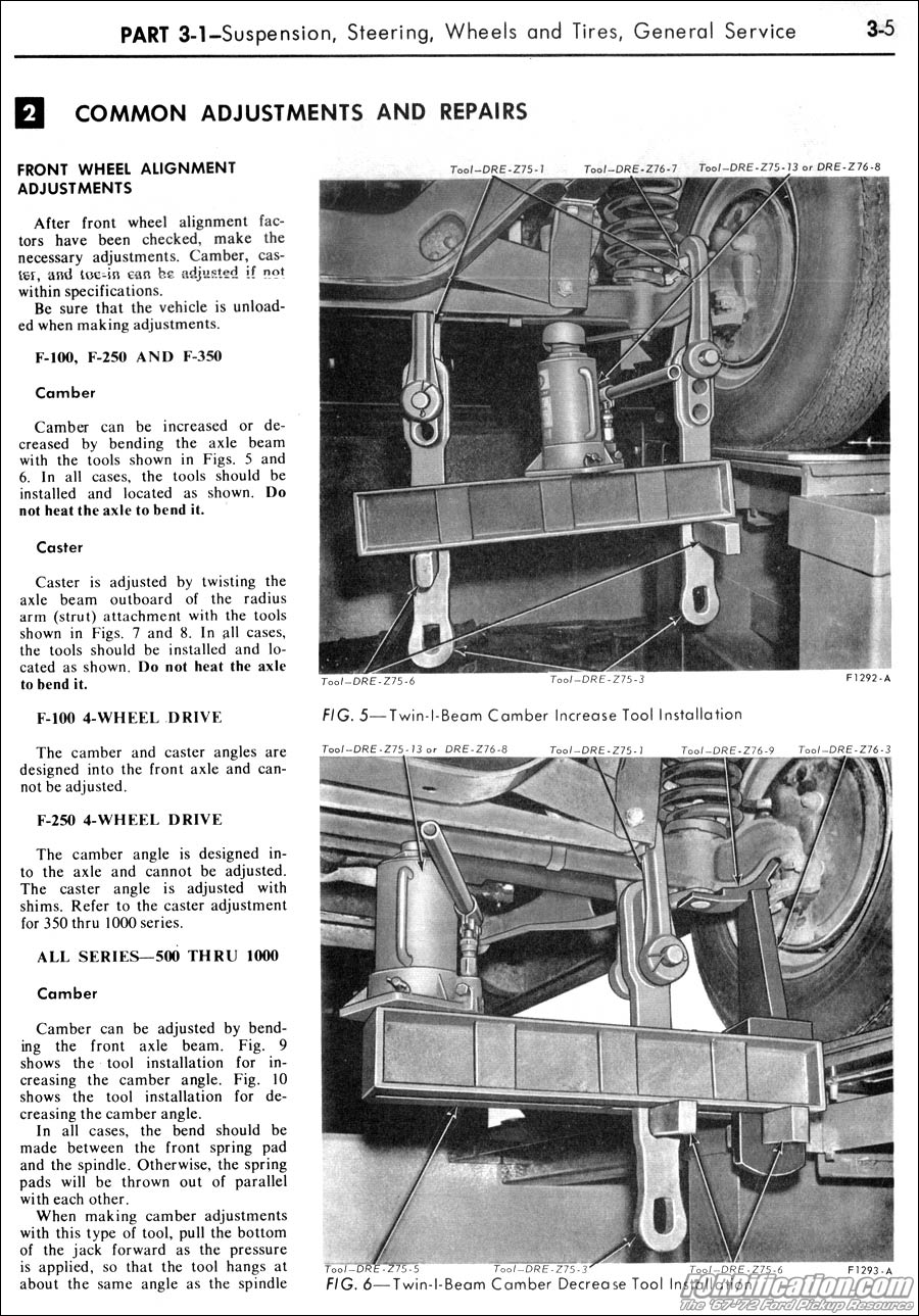 Ford twin i beam alignment #5