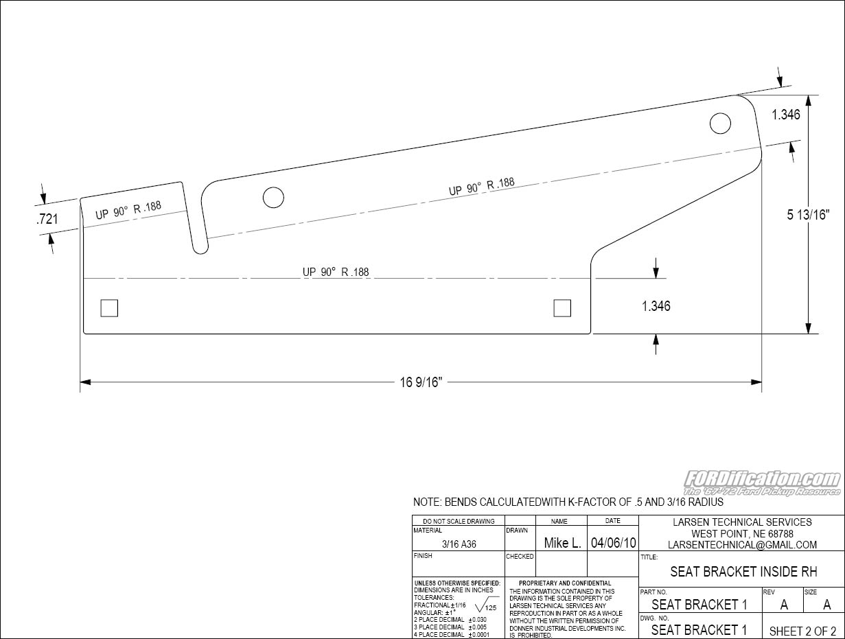 Ford truck bucket seat brackets #6