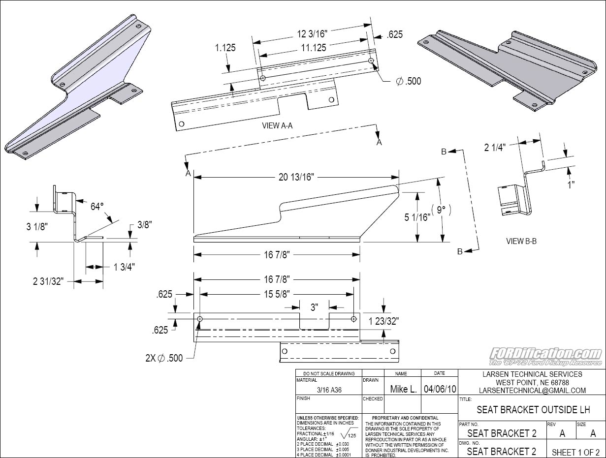 Ford truck seat brackets #10