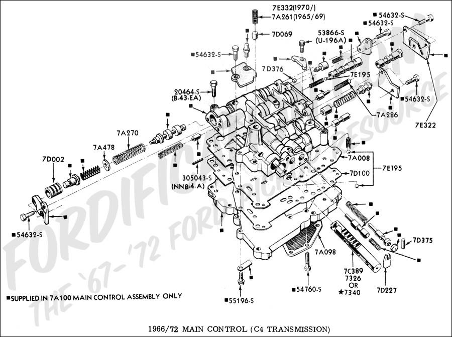 Ford c4 transmission parts diagram #4