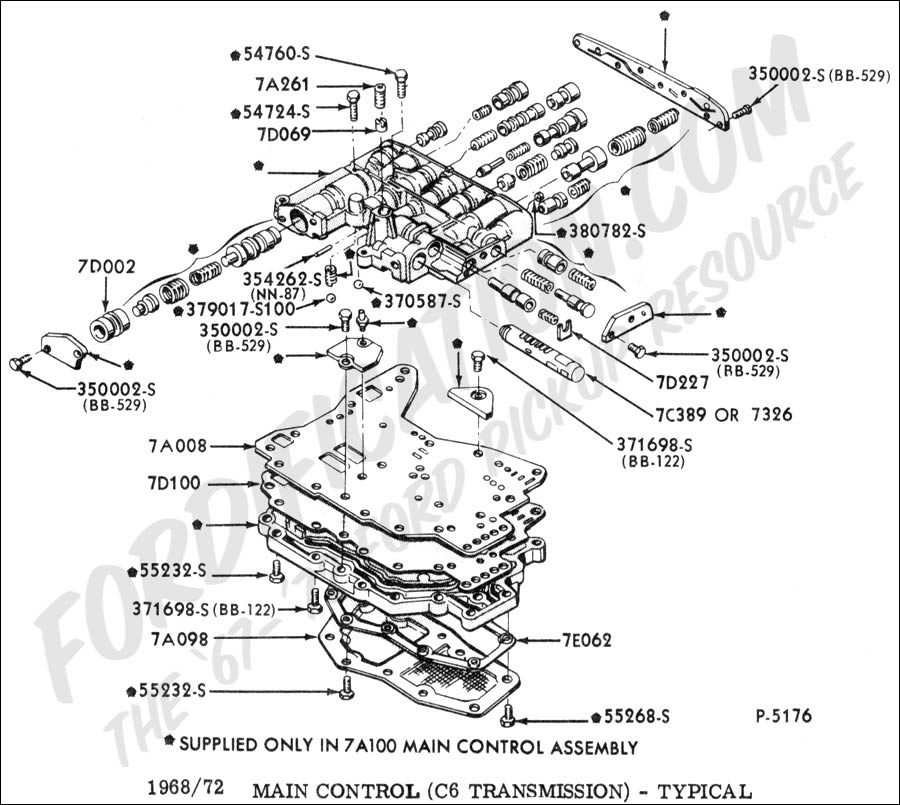 Ford c6 transmission parts breakdown #6