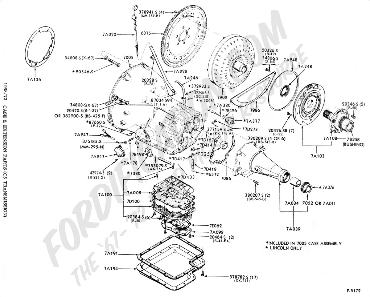 Ford number part transmission