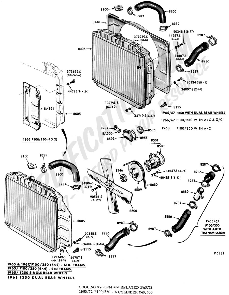 Ford Truck Technical Drawings and Schematics - Section F ... air conditioner wiring diagrams ford mustang 