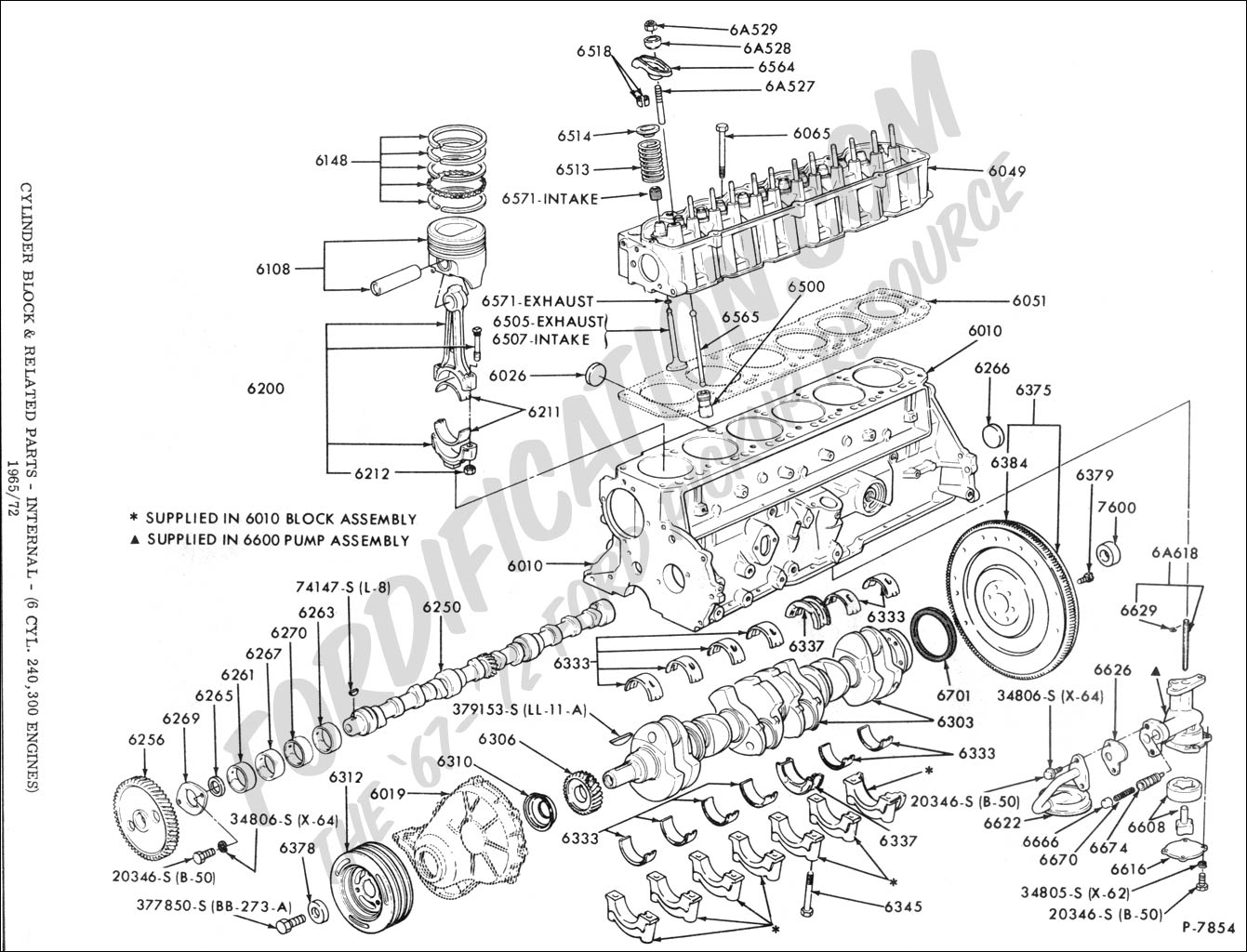 Ford inline six engine parts #8