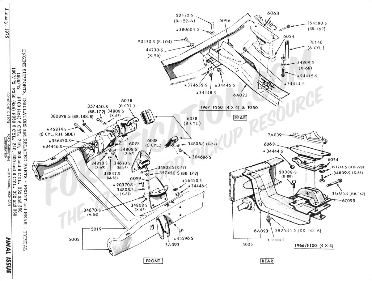 Ford technical drawing