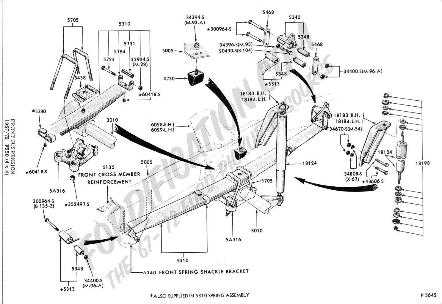 34 Ford F250 4x4 Front Axle Diagram