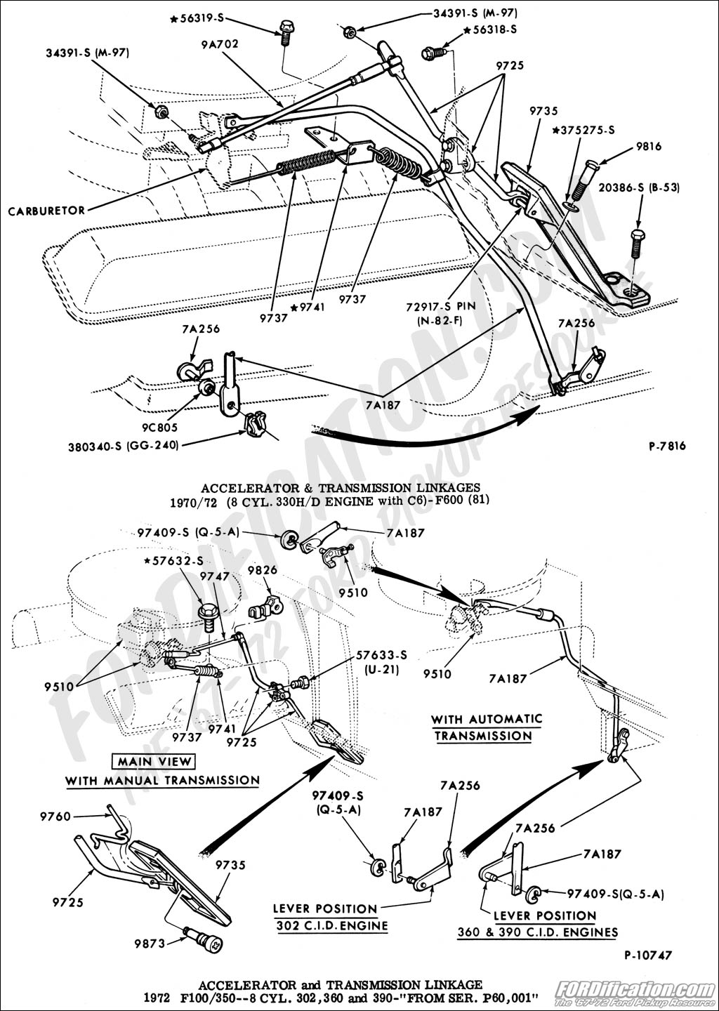 Ford c6 transmission kickdown adjustment #2