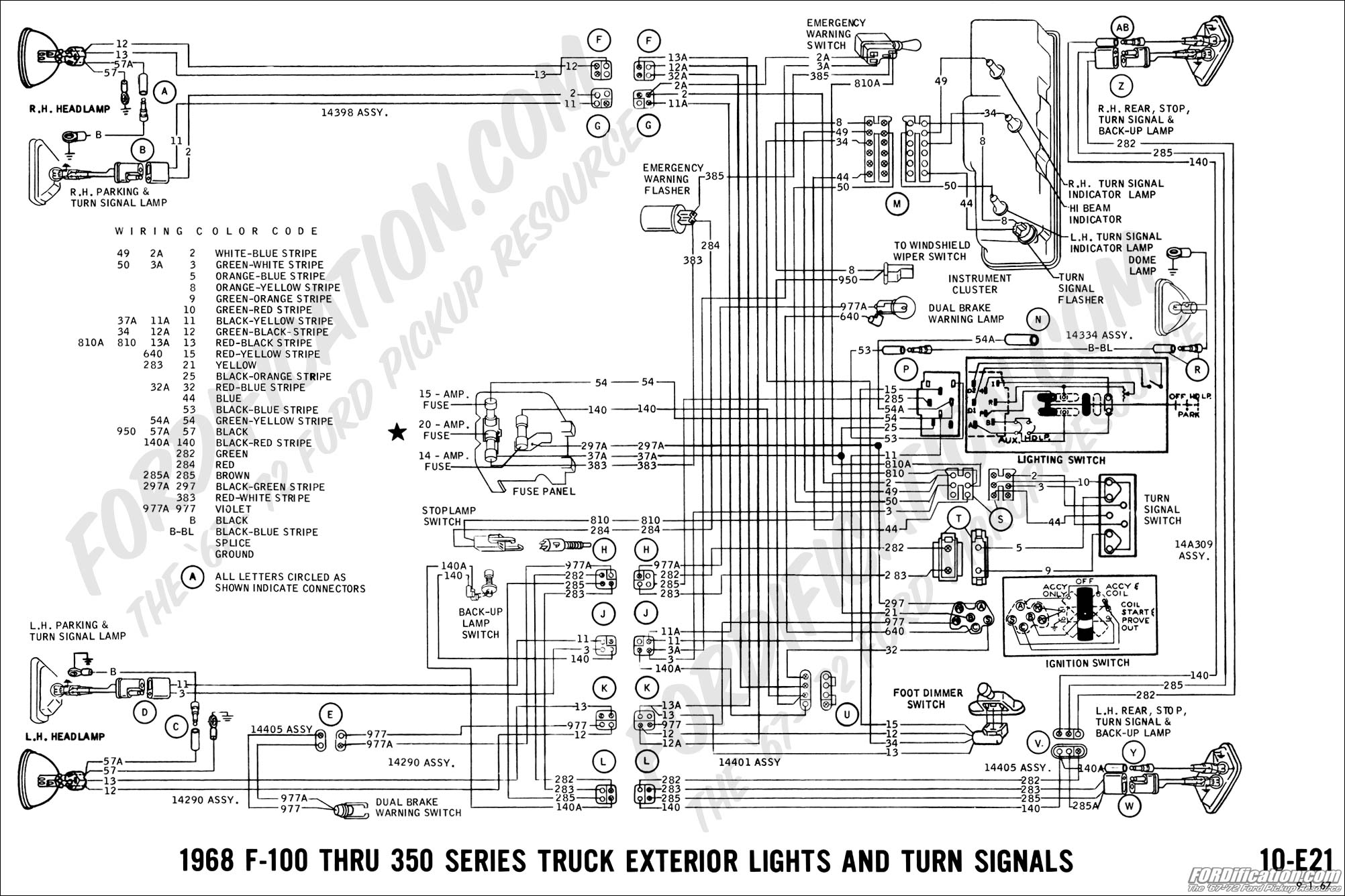 1986 Ford Bronco Foldout Wiring Diagram Factory Electrical Schematic Original 86 