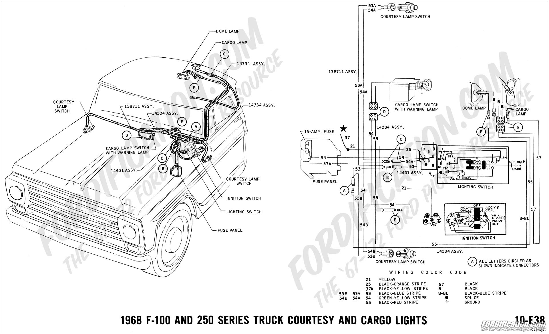 1968 Ford f250 wiring harness #5