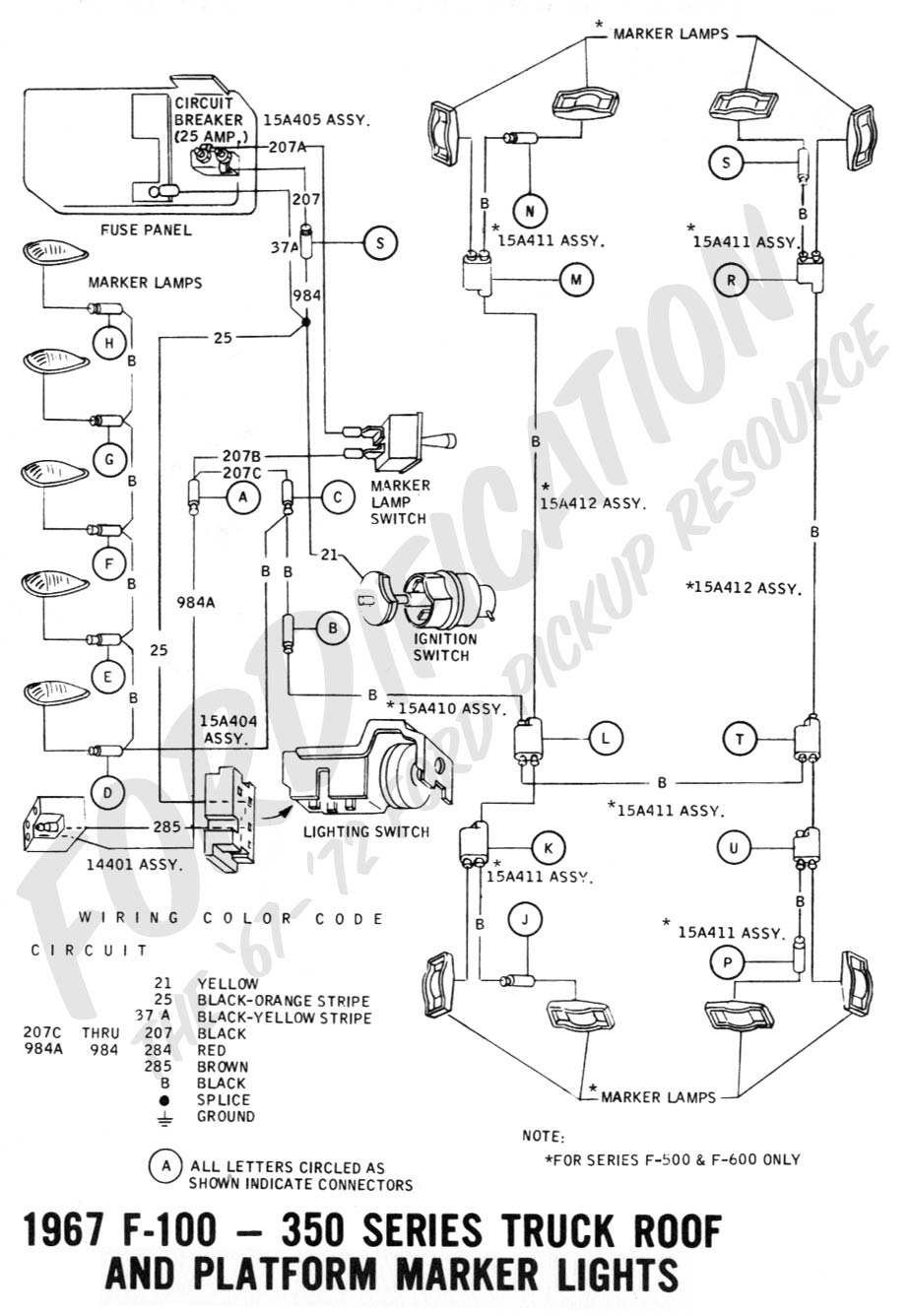 1967 Ford f250 wiring schematic #3