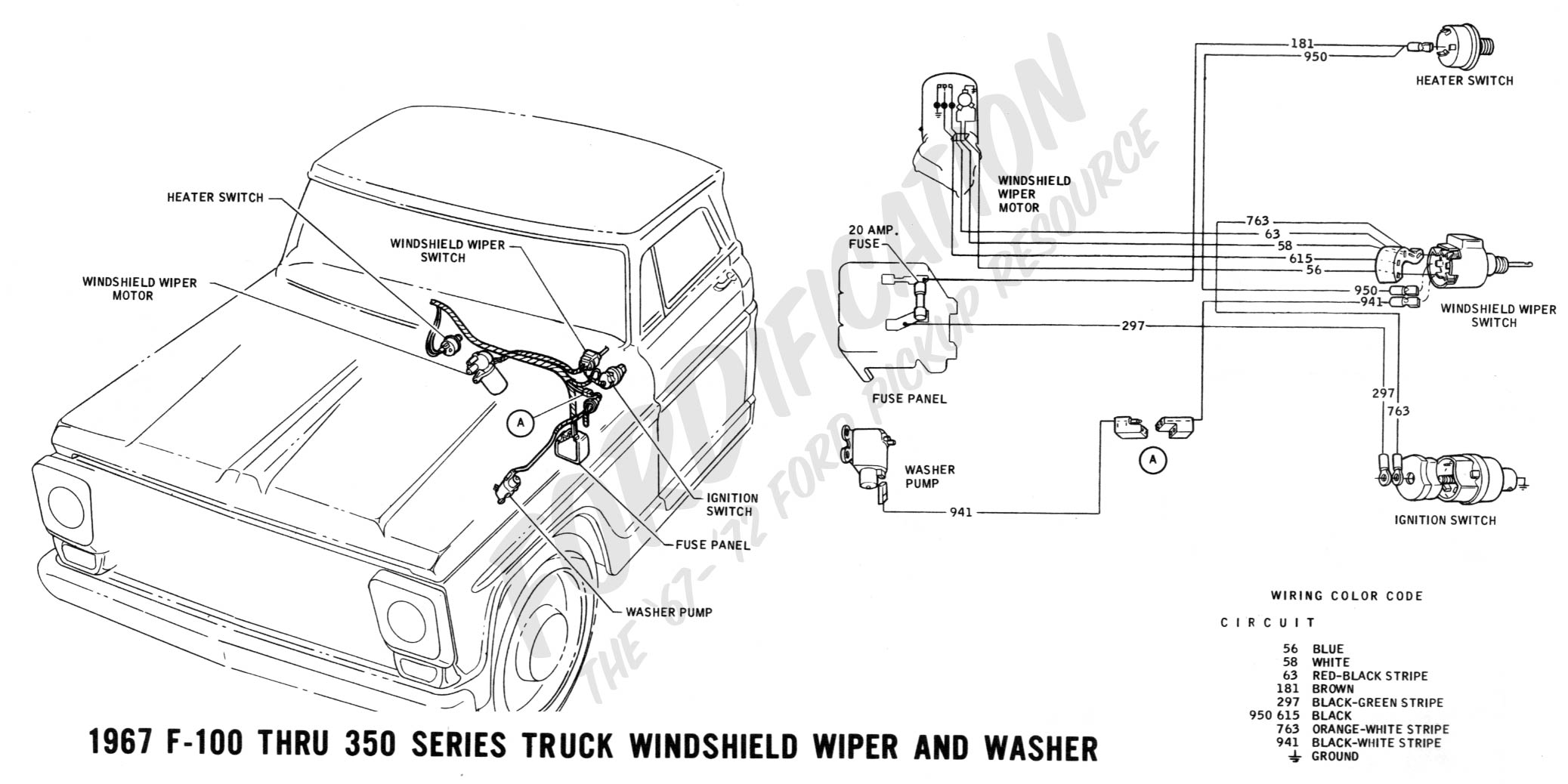 wiper motor - Ford Truck Enthusiasts Forums 1964 ford falcon wiper switch wiring diagram 